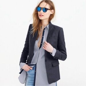 J. Crew Regent Wool Blazer in Carbon | Sz 2